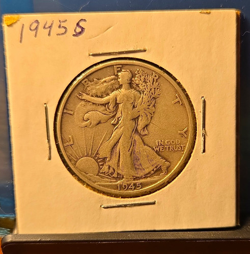 1945 walking liberty half - 1945,