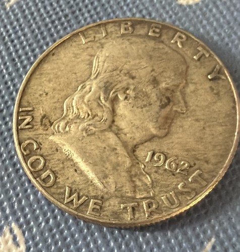 1962 usa silver franklin half - 1962,
