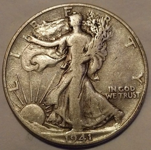 1941 walking liberty half - 1941,