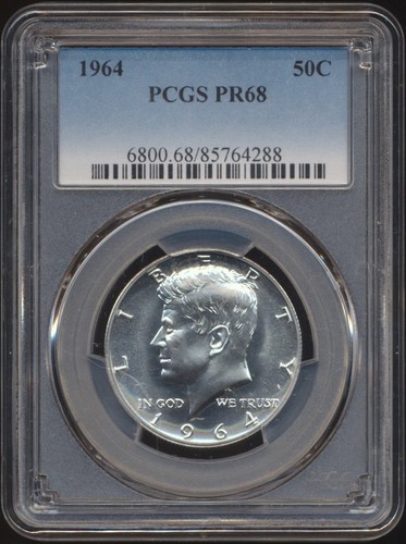 1964 kennedy half dollar pcgs - dollar,