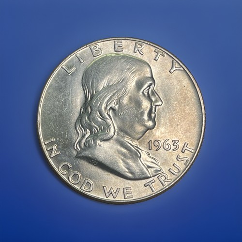 Silver 1963 franklin half - silver,
